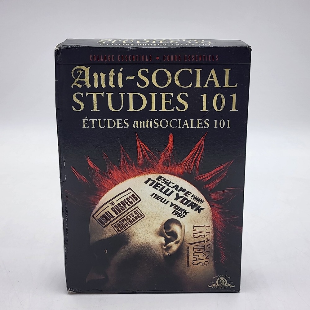 Anti Social Studies 101 – Escape from NY / The Usual Suspects DVD VG